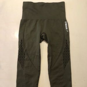 Gymshark Olive Green Energy Seamless Leggings